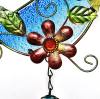 🐦Handmade Glass Painted Bird Wind Chime