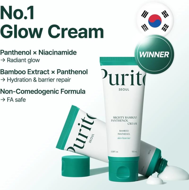 🎁TikTok Last Day Sale - 70% OFF🎉 PURITO B5 Panthenol Brightening Cream - Repair Acne Damage & Reveal Luminous Skin! 🌟