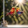 🎖️July 4th Flash Sale: 50% OFF Sitewide! 💕<strong>Handmade</strong>🌈Colorful Birds on Branch Window Hanging 🕊️, Buy 2 Save 10%