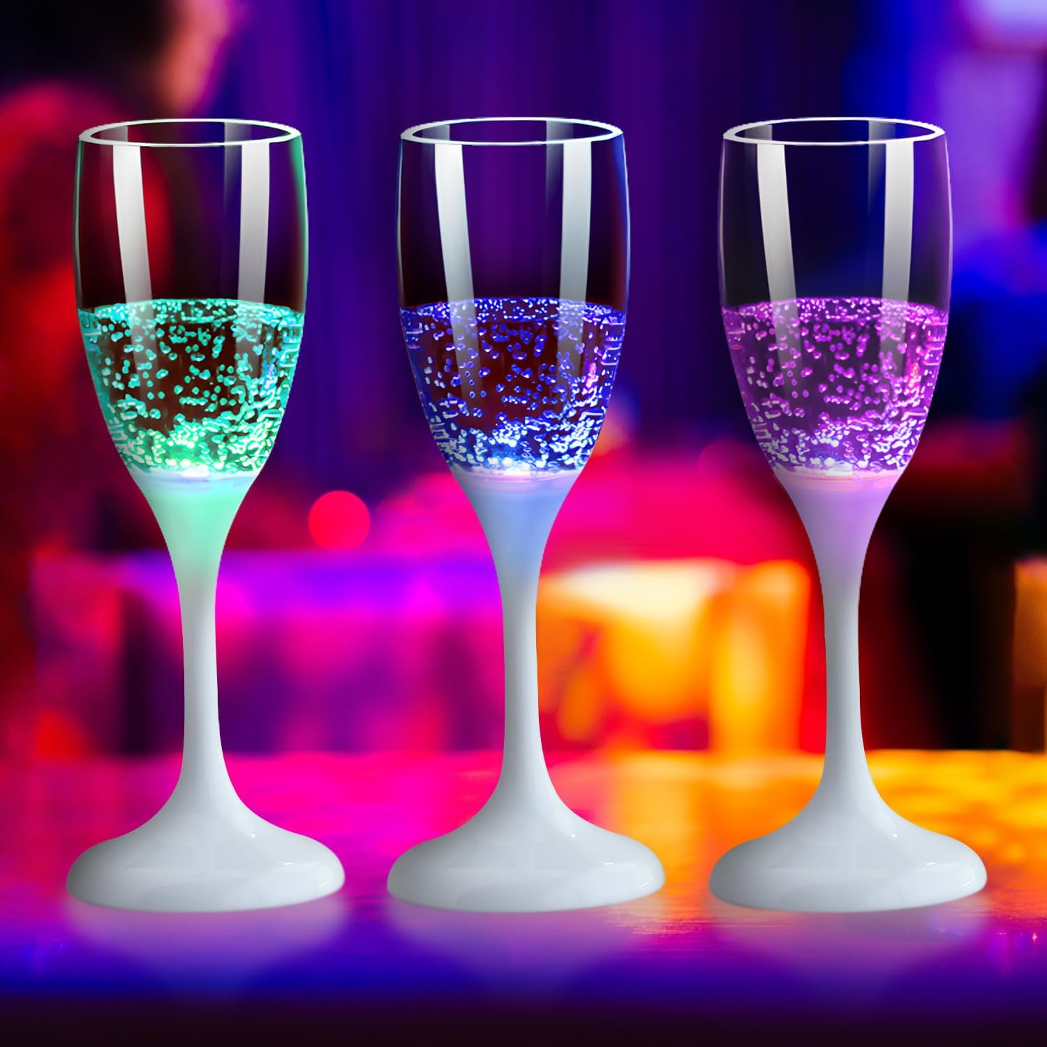 🥂LED Light Up Cups Wine Champagne Glass