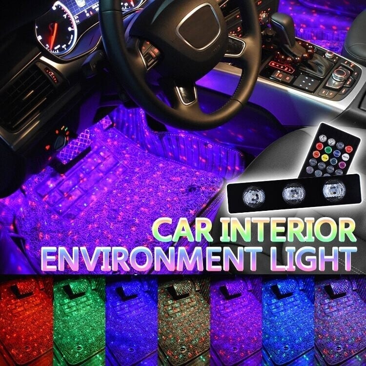 🔥Last Day 50% OFF- Car Interior Ambient Lights (Contains 4 Light Bars)