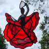 Tanzende Dame Buntglas-Windspiel