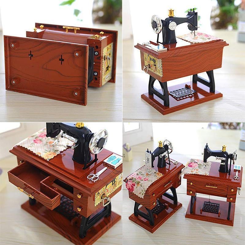 Mini Sewing Machine Music Box