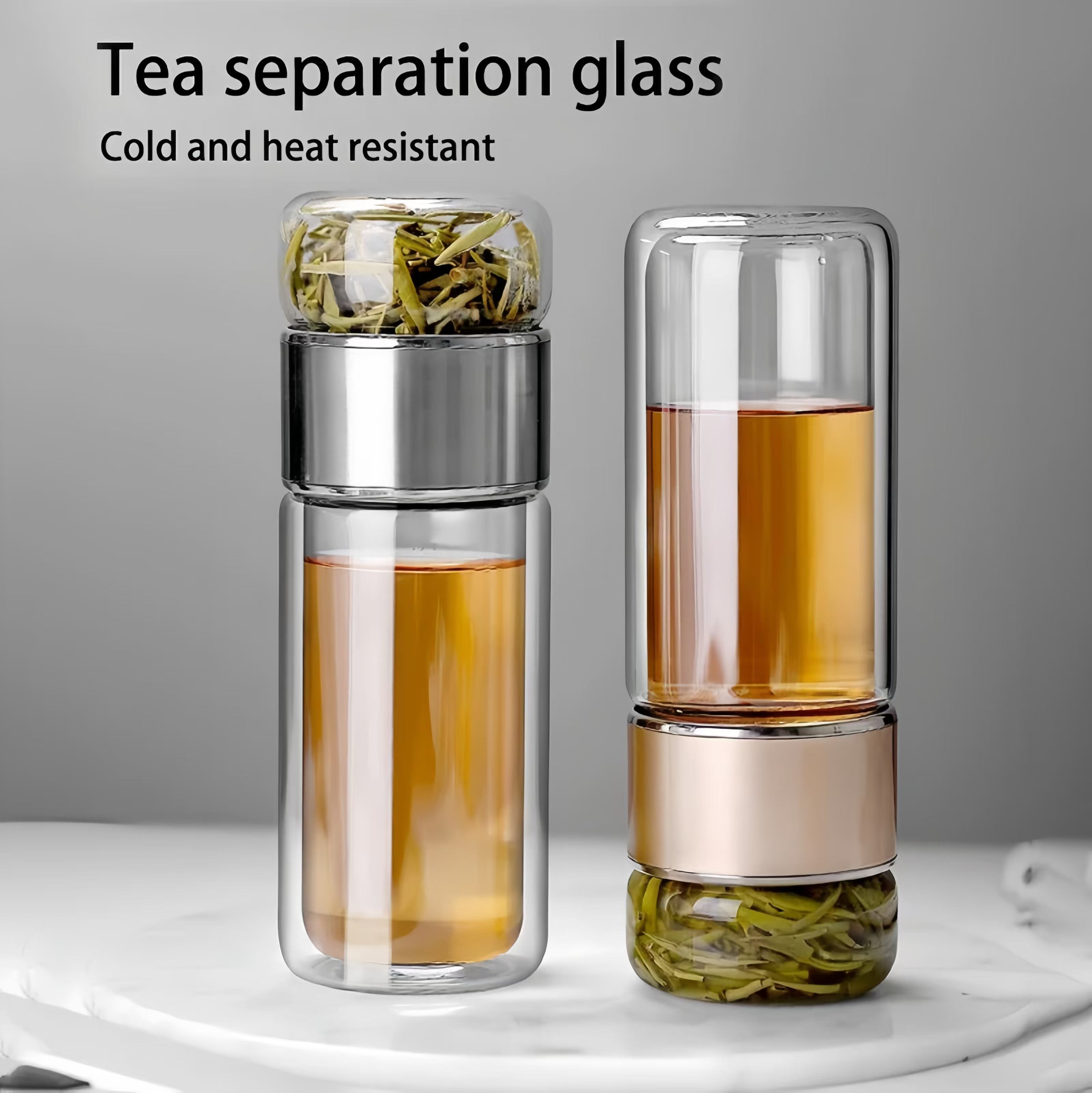 🌿 Durable Tea Separation Glass Bottle 🌿