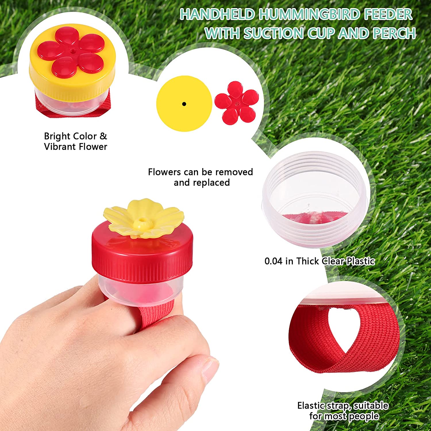 Early Summer Hot Sale 48% OFF - Hummingbird Hand Feeder(BUY 6 GET 4 FREE NOW)