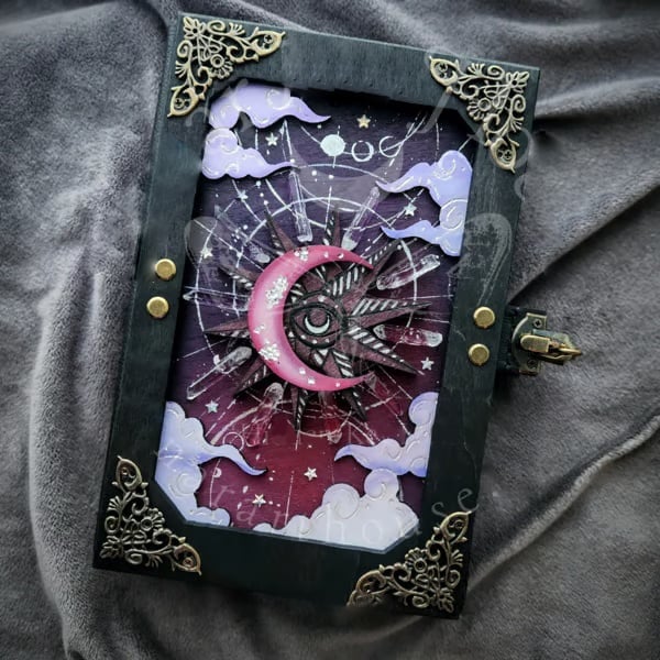 🧙🔮Handmade Witch Hidden Key Journal