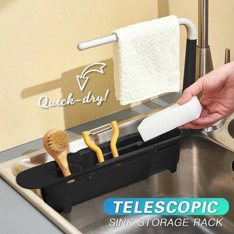 🔥Last Day Promotion 48% OFF🔥Updated Telescopic Sink Storage Rack😊