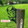 🔥 50% OFF – Limited Time Only!  Humorous Garden Decor – Middle Finger Trump, Bulldog & Bigfoot Cutouts