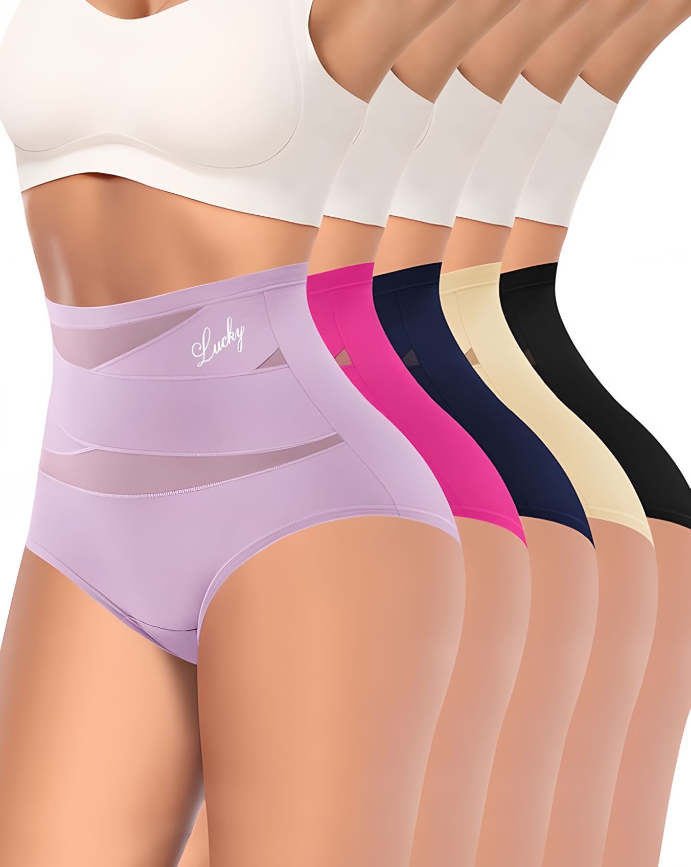 🔥Letzter Tag 49% Rabatt🎉4er-Pack Taillenhoher Shaping-Slip