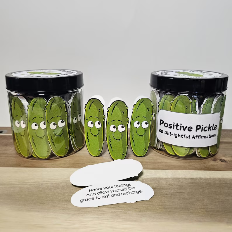 Positive Vegetable Affirmation Jar