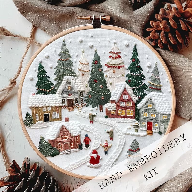 Christmas Embroidery KIT