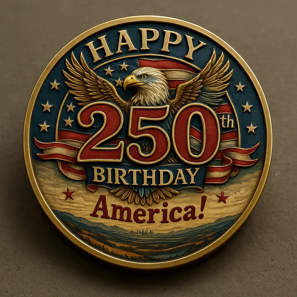 Happy 250th Birthday America Coin