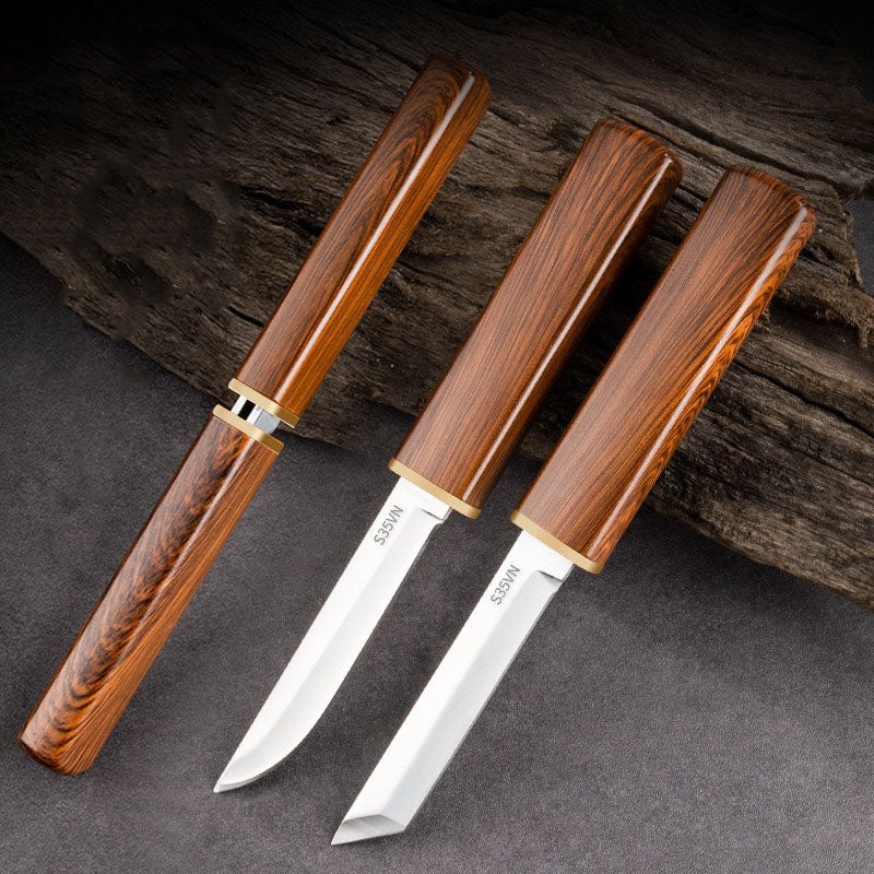 Handmade Portable 2 In 1 Double Blades Knife