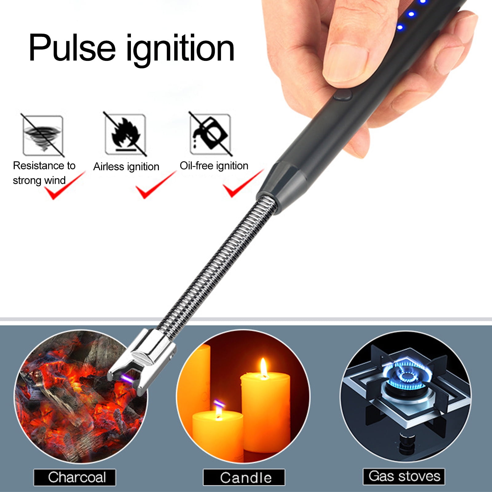 (💥New Year Promotion-50% OFF)USB Rechargeable Lighter Pulse Ignition(🔥BUY 5 GET 4 FREE & FREE SHIPPING)