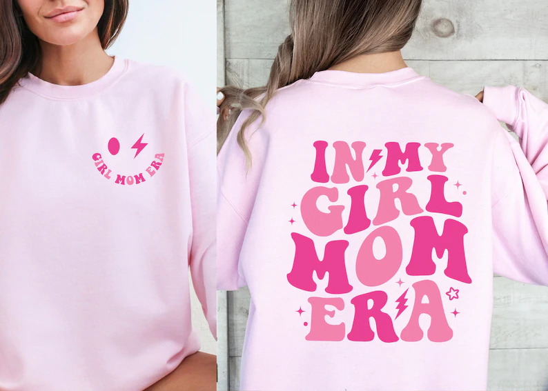 💕Best Gift for Mom🎁- In My Girl Mom Era Sweatshirt (BUY 2 SAVE 10% & FREESHIPPING)