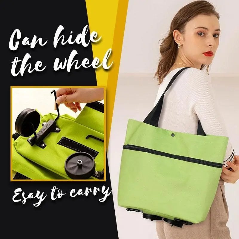 🎁TikTok Last Day Sale - 70% OFF🎉Foldable Shopping Trolley Tote Bag