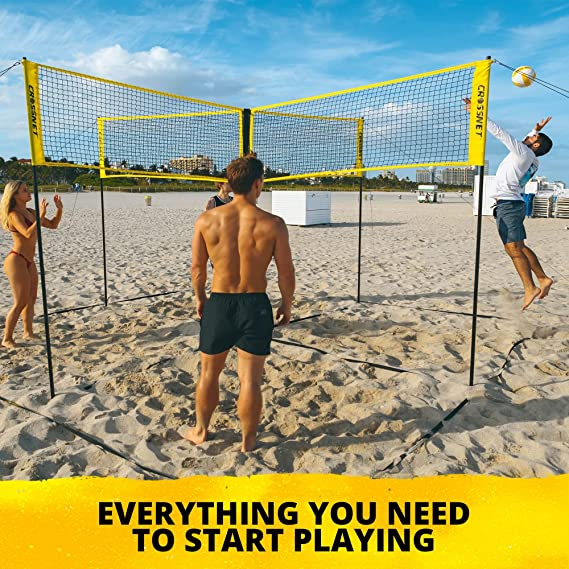 🔥Summer Hot Sale 50% OFF🏄‍♂4-Way Volleyball Net Game Set✈LIMITED FREE SHIPPING