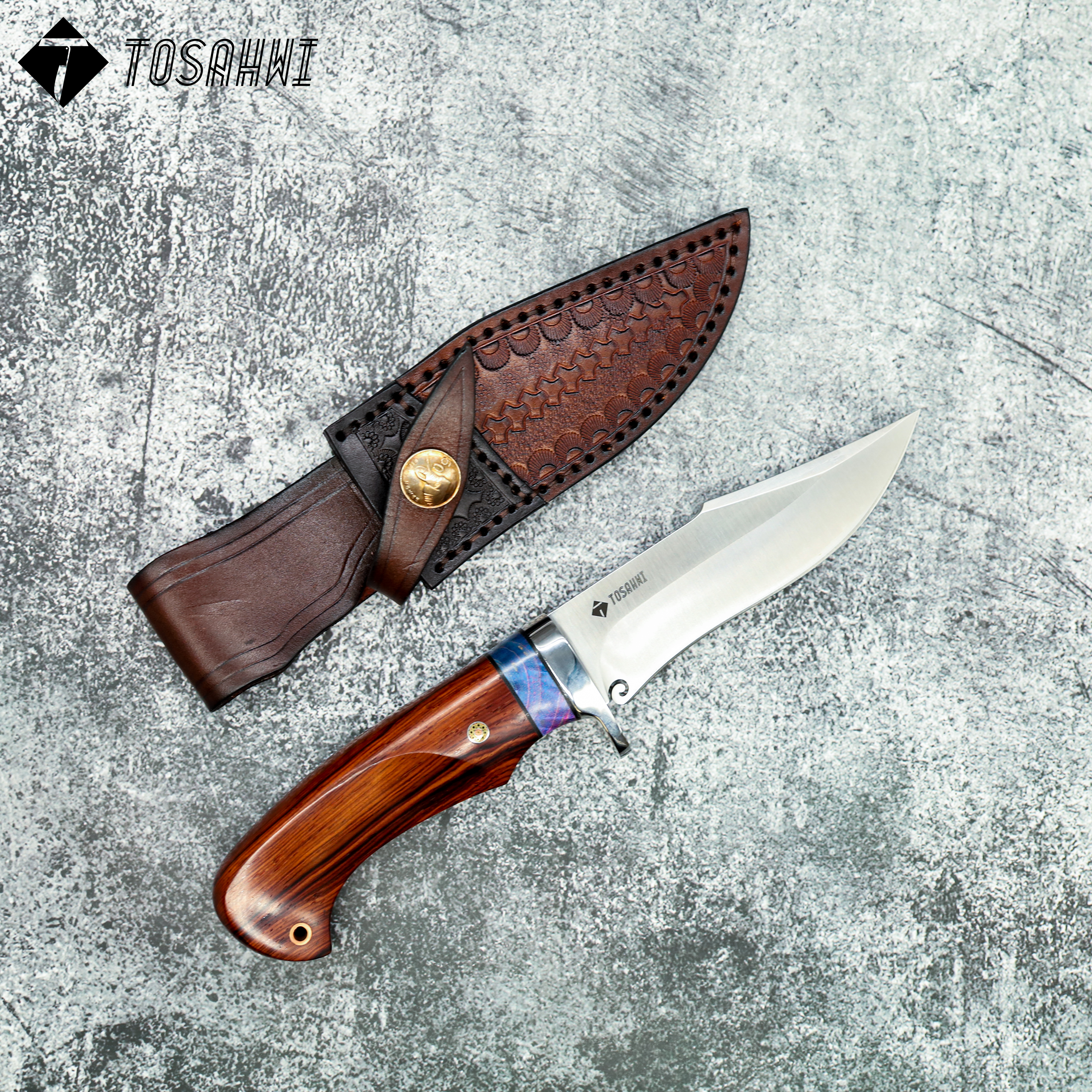 TOSAHWI HANDMADE Sandalwood Handle Fixed Blades-69540