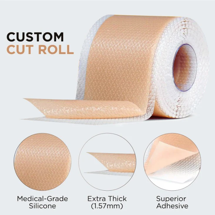 Dual Action Real Deep Collagen Sheets for both wrinkle smoothing and new or old scar fading