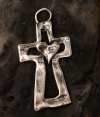 ✝️100% Handmade Silver Cross Healing Heart(𝐂𝐡𝐚𝐝 𝐒𝐦𝐢𝐭𝐡 𝐇𝐚𝐧𝐝𝐦𝐚𝐝𝐞®)