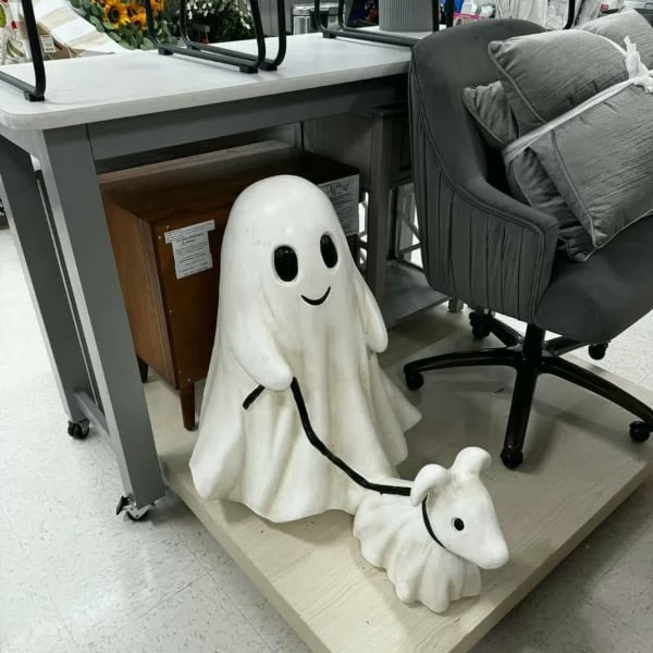 🔥Last Day Promotion 70% OFF🔥Halloween Ghost Walking Dog Statue