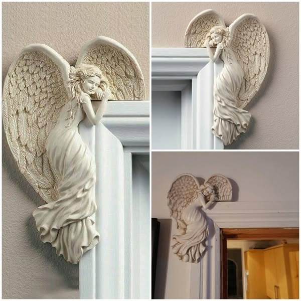 Door Frame Angel Wings Sculpture