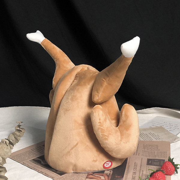 🍗Roast Chicken Hat - Quirky Gift - Moveable Leg