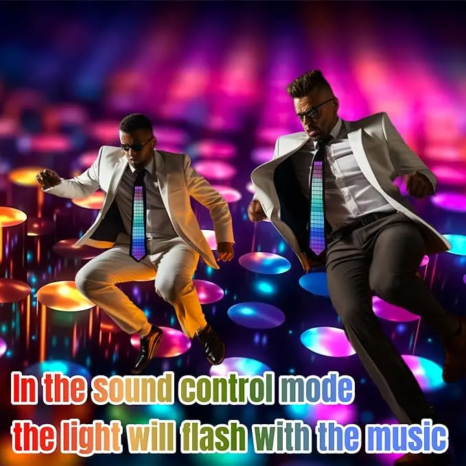 Fashion Sound Control LED Tie