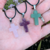 ✝️100% Handmade Crystal Cross Healing Heart