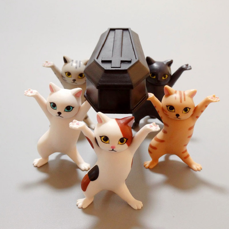 (Spring Hot Sale- 50%OFF)Carrying A Coffin Cat Pen Holder(5 cats with a coffin)