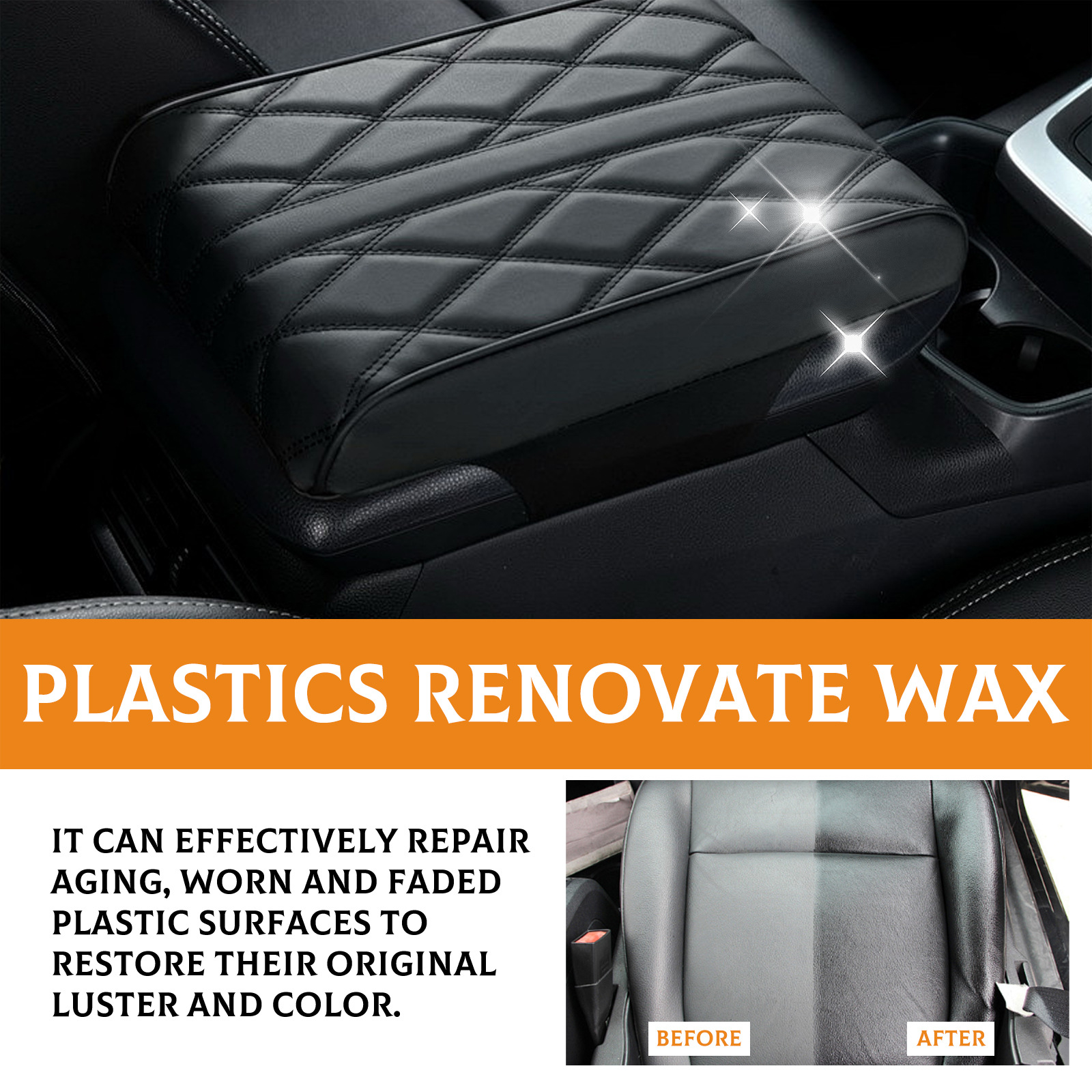 🔥Last Day Promotion 51% OFF -🎁-Car Plastic Renovator Wax🚘✨💎Scratch Repair for Car Bumpers and Interiors🔧