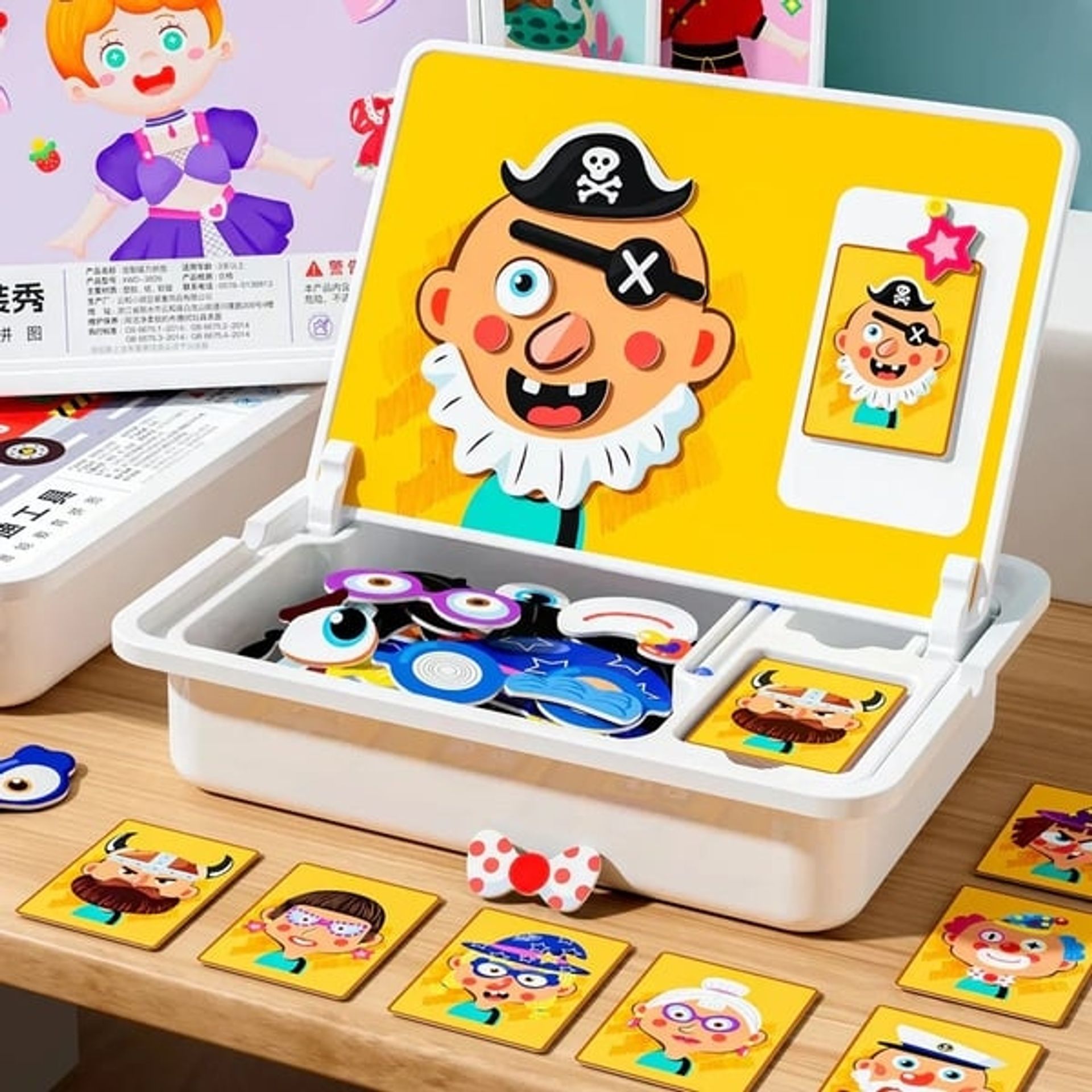 💥LAST DAY SALE 50% OFF💥Magnetic Puzzles Face Dress Up Travel Game