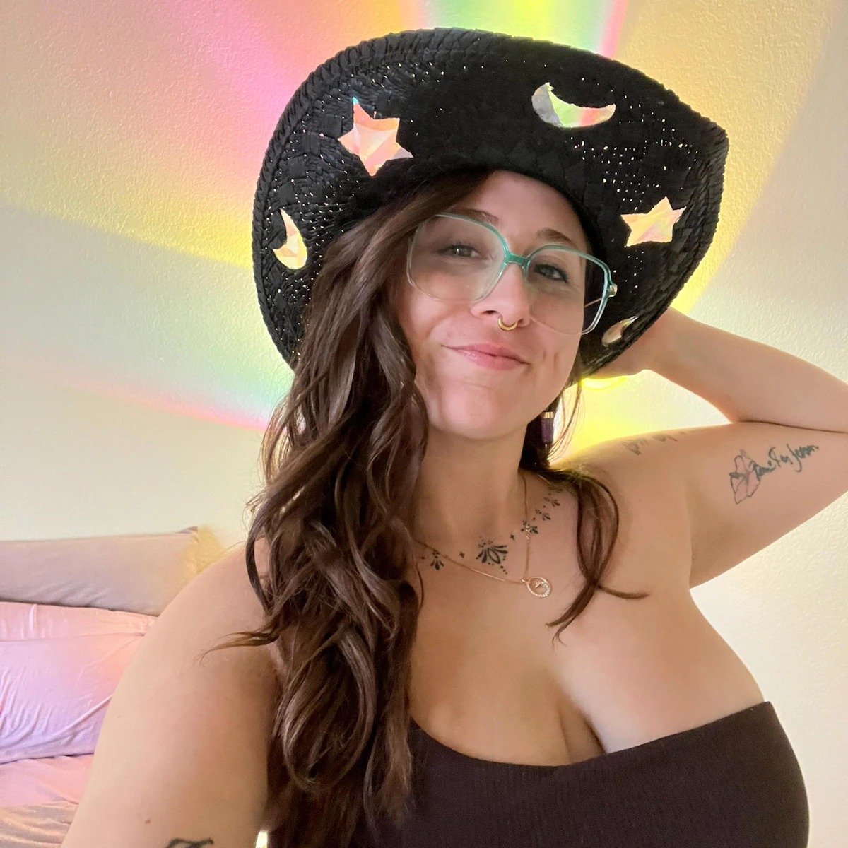 🎁TikTok Last Day Sale - 70% OFF🎉Suncatcher Cowgirl Straw Prism Hat