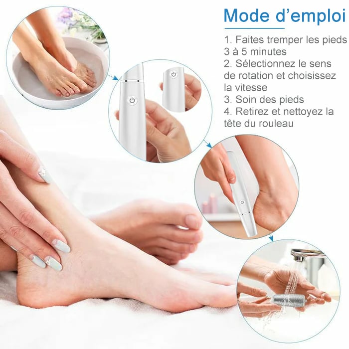 🔥Dernier jour -50 % de réduction - Éliminateur électrique de callosités pour les pieds