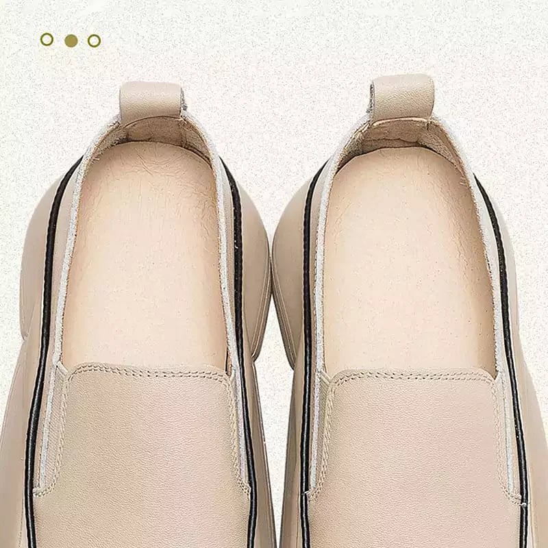 (🔥Last Day Promotion 50% OFF) Vintage Thick Sole Slip-On Loafers: Comfortable Casual Women's Shoes