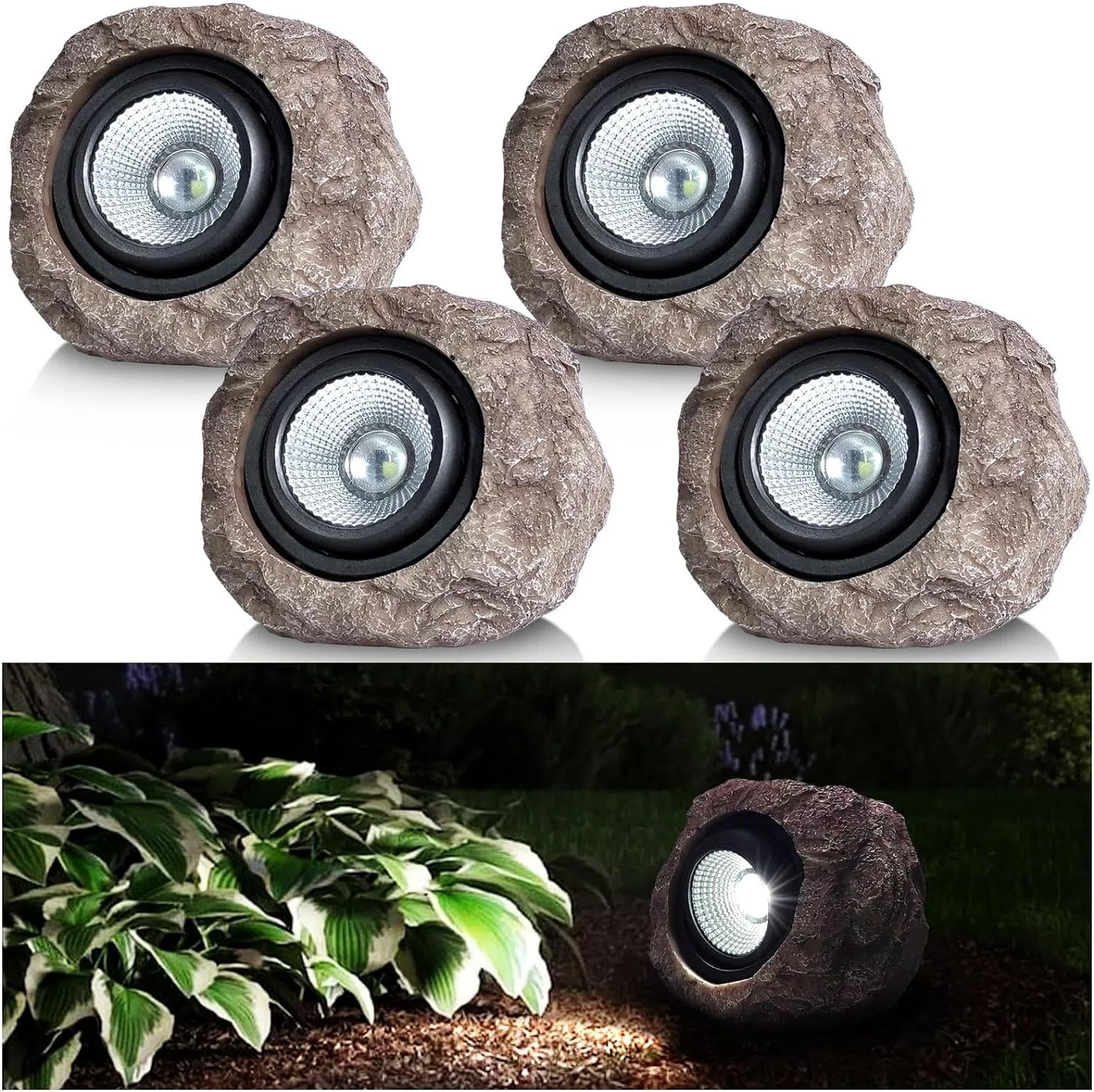 🎉Mother's Day Hot Sale🎁Solar Powered Outdoor Rock Lights⚡Buy 2 Get Free Shipping