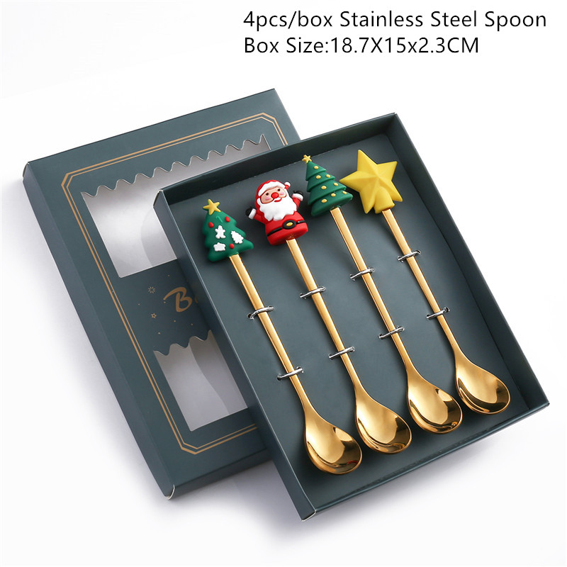 (🎄Christmas Hot Sale- 49% OFF) Merry Christmas Spoons-Buy 4 Get Extra 20% OFF