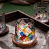 Italian Diamond Art Rocking Whiskey Glass