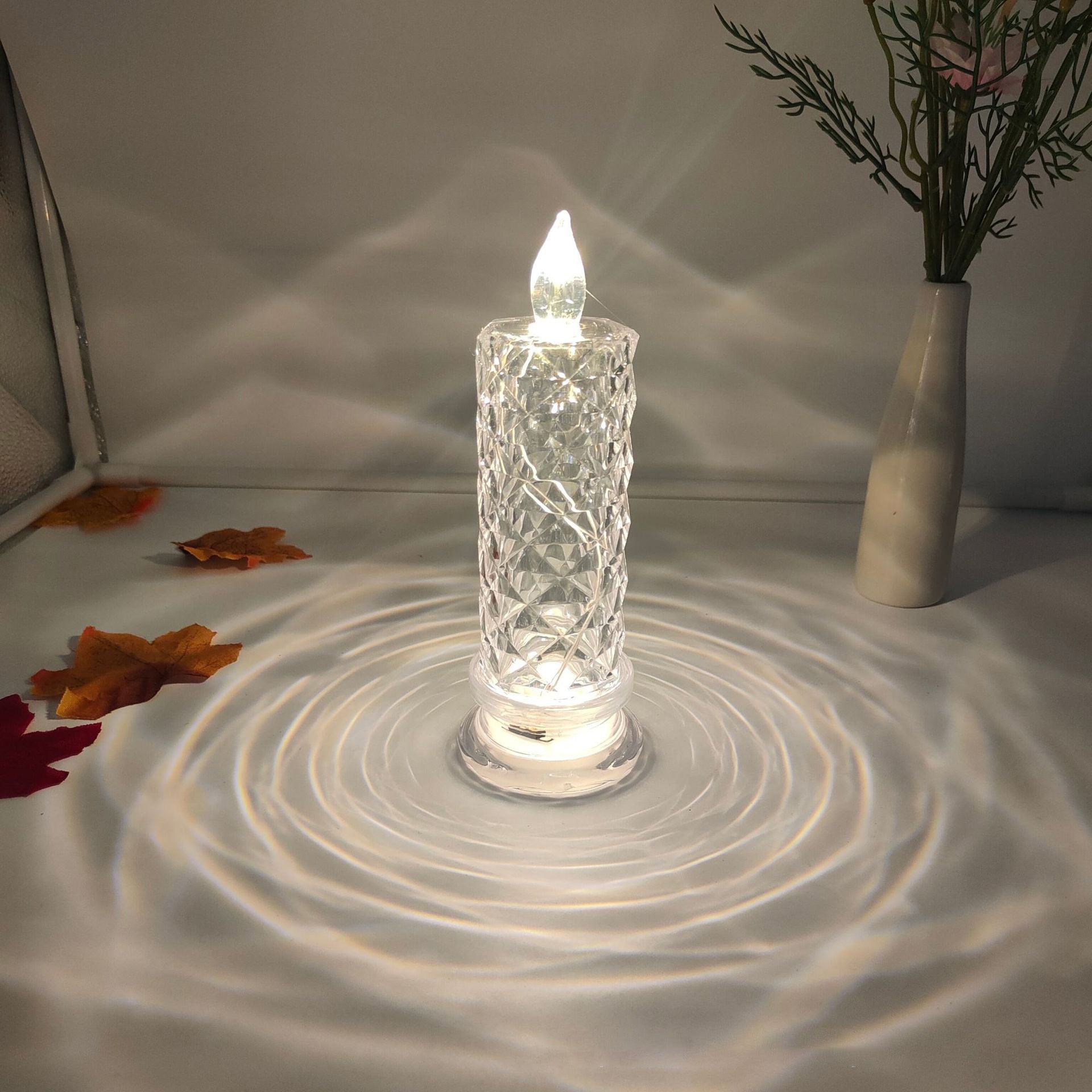 💥LAST DAY SALE 50% OFF💥Rose Shadow LED Flameless Candle Lights⚡BUY 2 GET 1 FREE