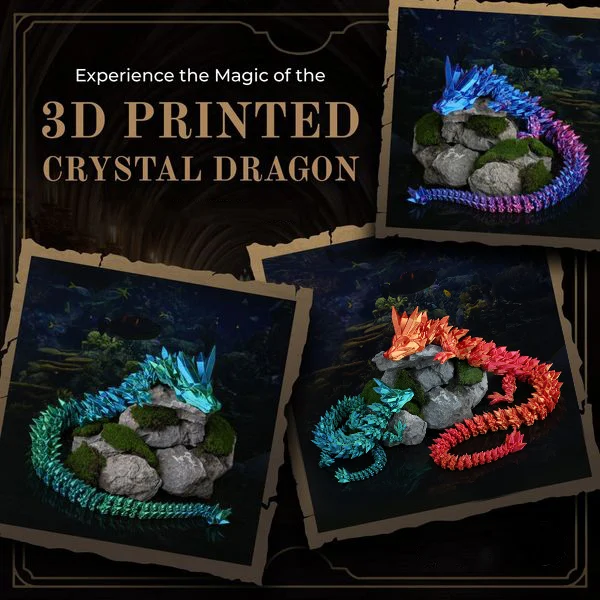 🔥Last Day Sale - 50% OFF🐉3D-Printed Articulated Crystal Dragon