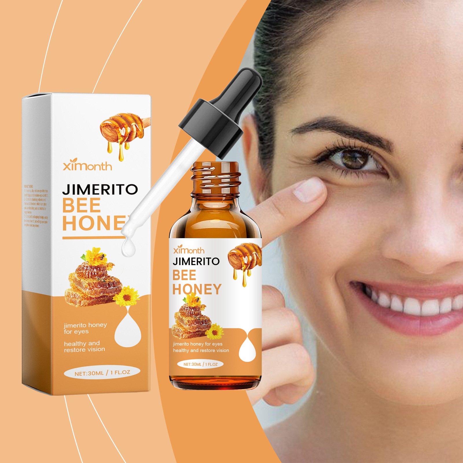 ⏰LAST DAY SALE 50% OFF🐝Genuine Honey Eye Cleansing Serum