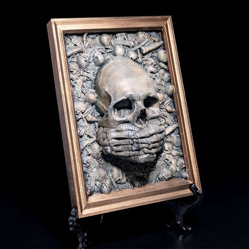 🔥Last Day Promotion 70% OFF🔥Three Wise Skulls Picture Frame Decor