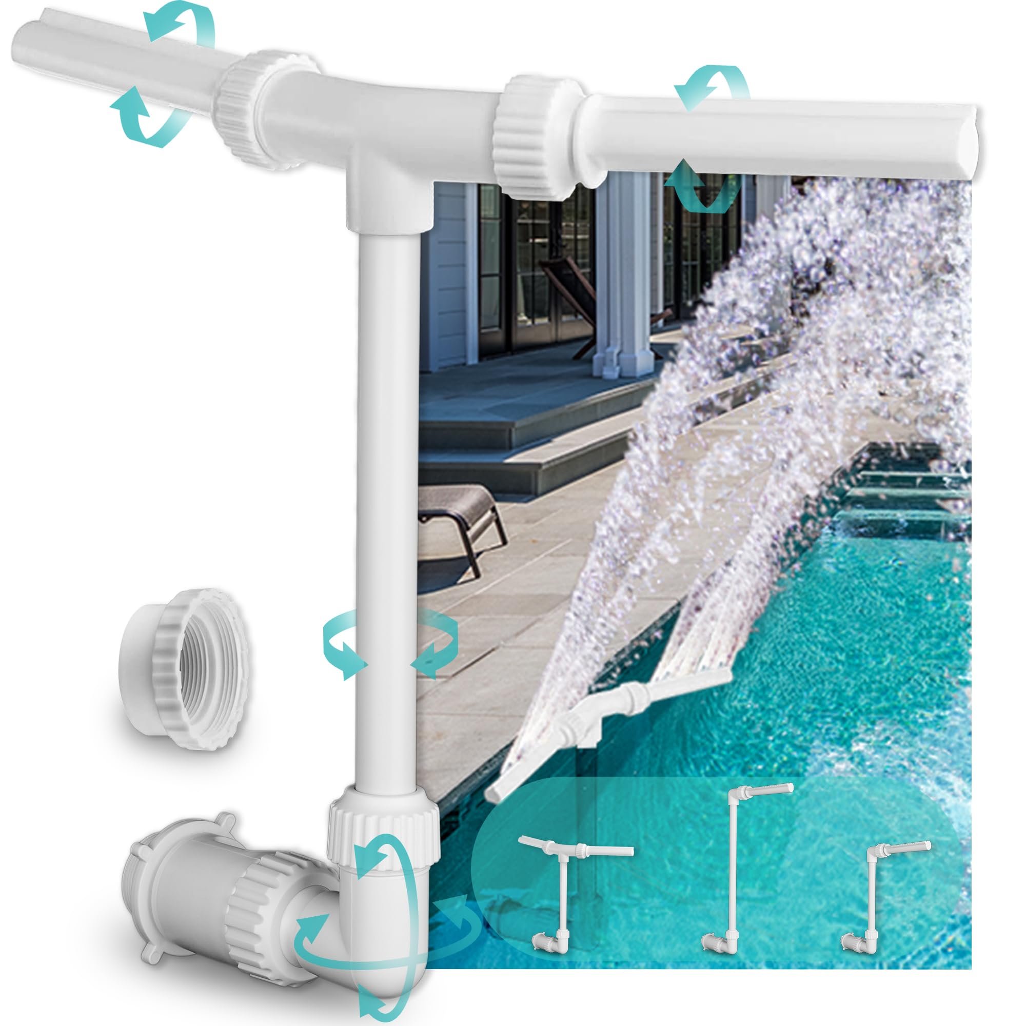 🔥Limited Time Sale 62% off🔥Pool Cooling Waterfall Oxygen Fountains🌊(No. 1 in Amazon sales)