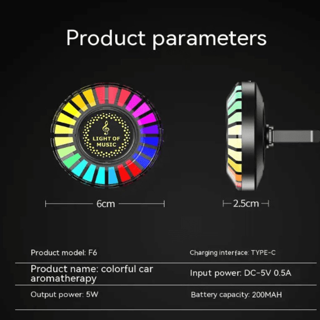 Car Sound Pickup  Ambient Light Aroma Diffuser🎶