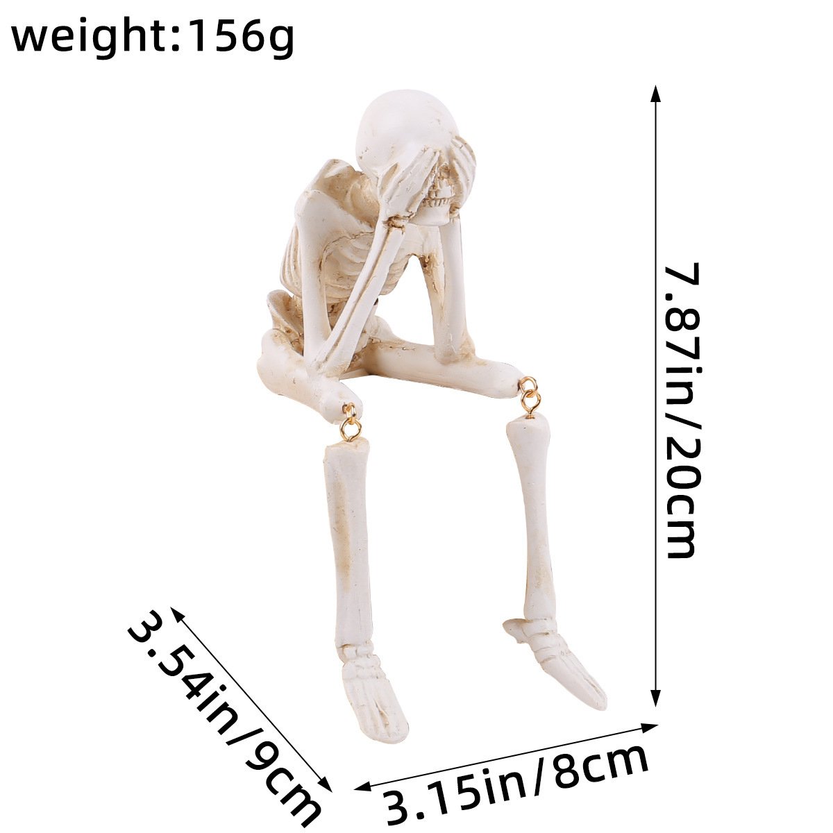 🔥Last Day Promotion 50% OFF🔥Skeleton Ornaments Sitting Skull Figurines