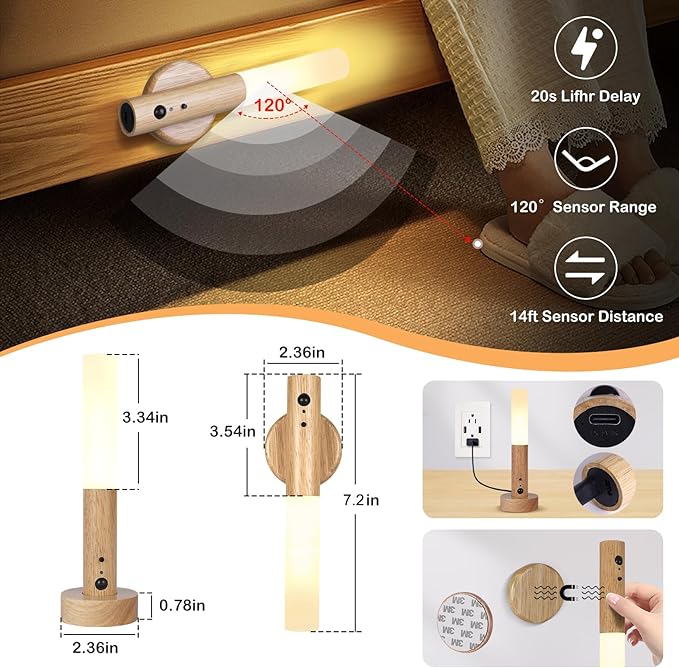 🌙Magnetic Night Light Motion Sensor