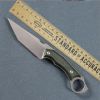 Tactical Tanto Fixed Blade Knife with Finger Ring