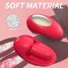 Tongue Shape Licking Nipples Clit Stimulation Vibrators For Women