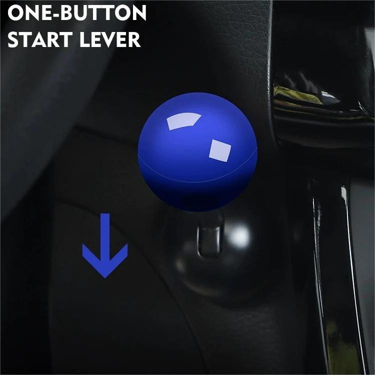 Car all-metal one-button start gear lever