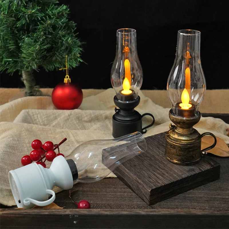 ON SALE🔥LED Vintage Kerosene Lamp Electronic Swing Candle